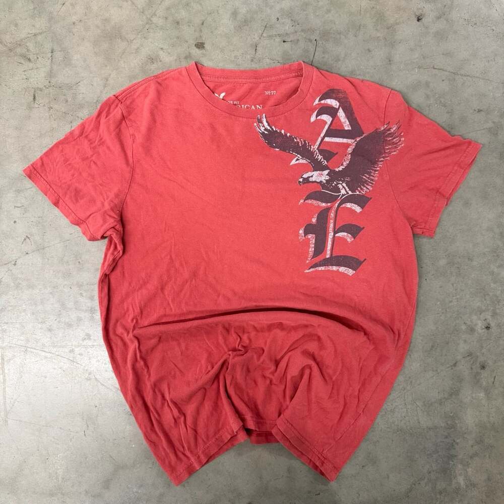 American Eagle Outfitters T-Shirt Size XL/TG Red Vintage Fit Graphic Tee